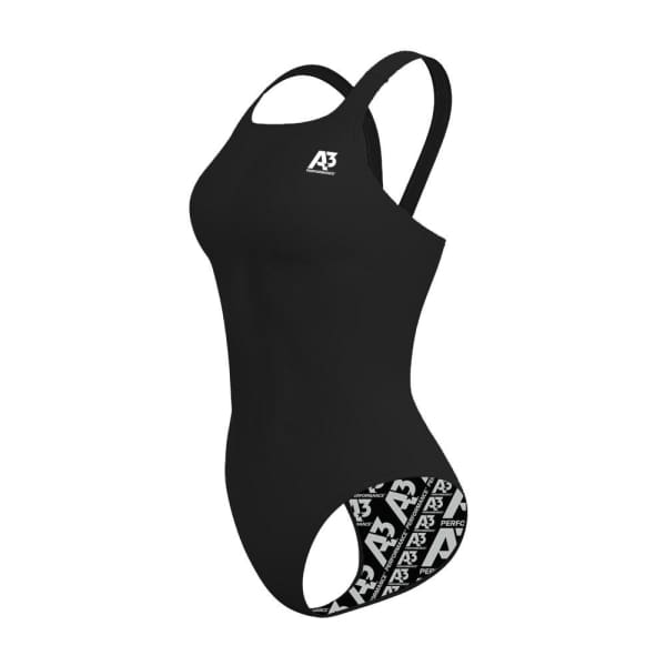 A3 Performance Female Sprintback Swimsuit - Black 100 / 18 - Female