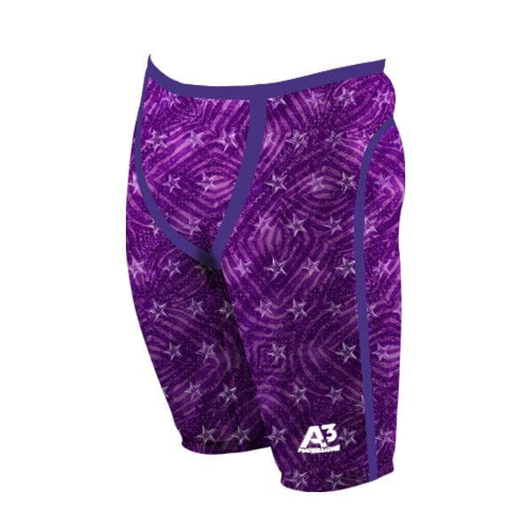 A3 Performance PHENOM Male Jammer Technical Racing Swimsuit - Purple 510 / 20 - Male