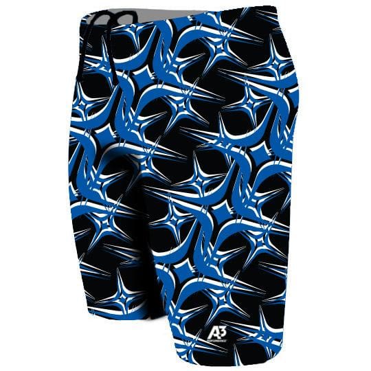A3 Performance Starbyrst Male Jammer Swimsuit - Blue 301 / 18 - Male