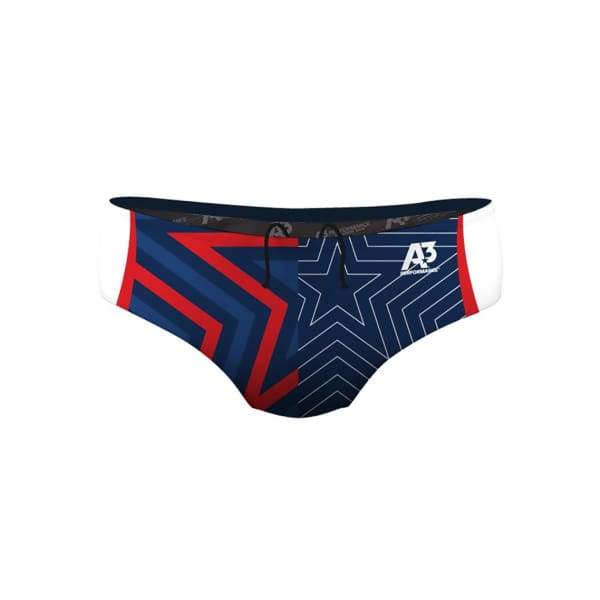 A3 Performance USA Stars Male Brief Swimsuit - A3 Performance