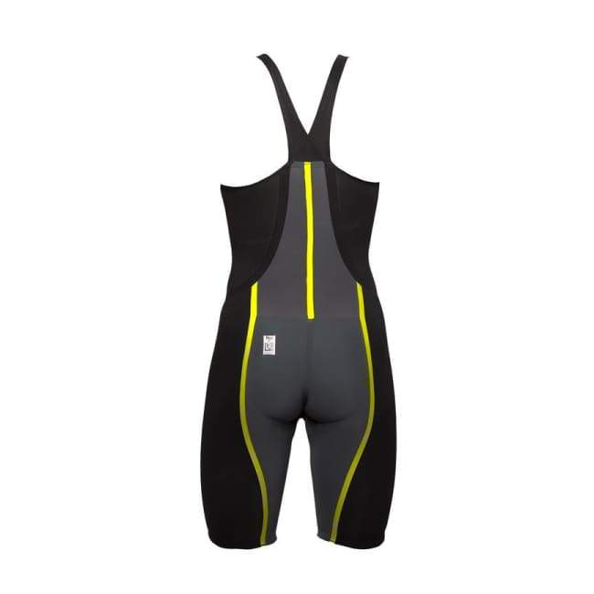 A3 Performance Vici Female Closed Back Technical Racing Swimsuit - Black/yellow 109 / 18 - Female