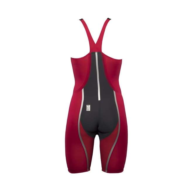 A3 Performance Vici Female Closed Back Technical Racing Swimsuit - Red/silver 400 / 18 - Female