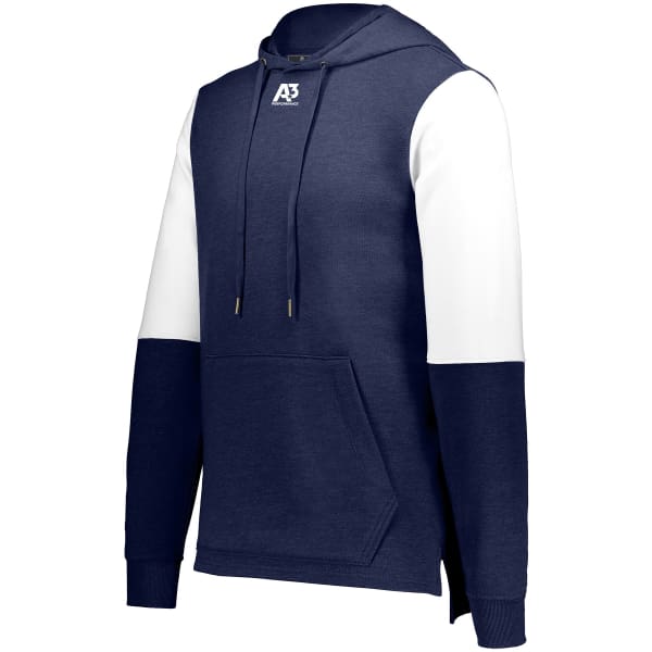 Ivy League Team Hoodie - Navy Heather/White / Small - Coats & Jackets
