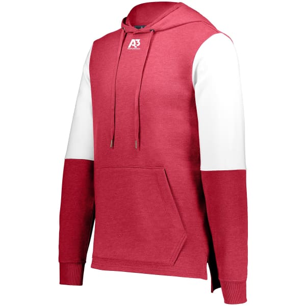 Ivy League Team Hoodie - Scarlet Heather/White / Small - Coats & Jackets