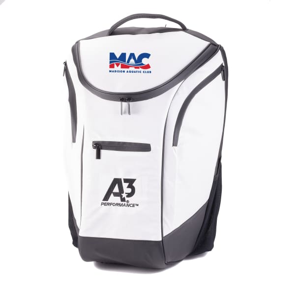MAC Competitor Backpack - White 250 - Madison Aquatic Club