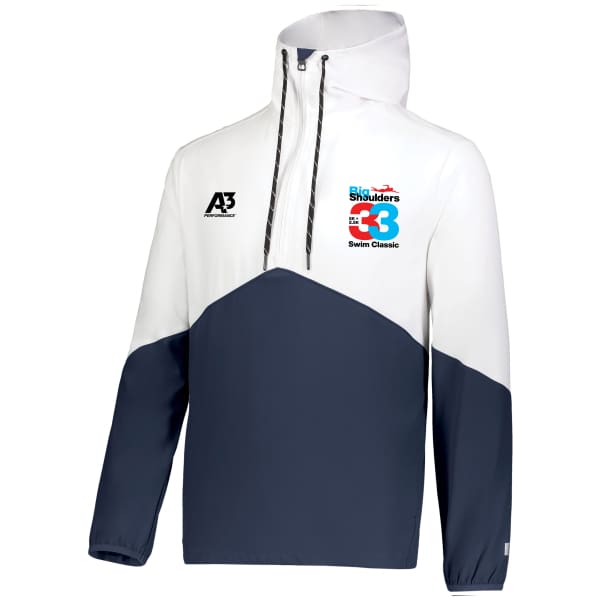 2024 Big Shoulders Legend Hooded Pullover - White/Navy / Small
