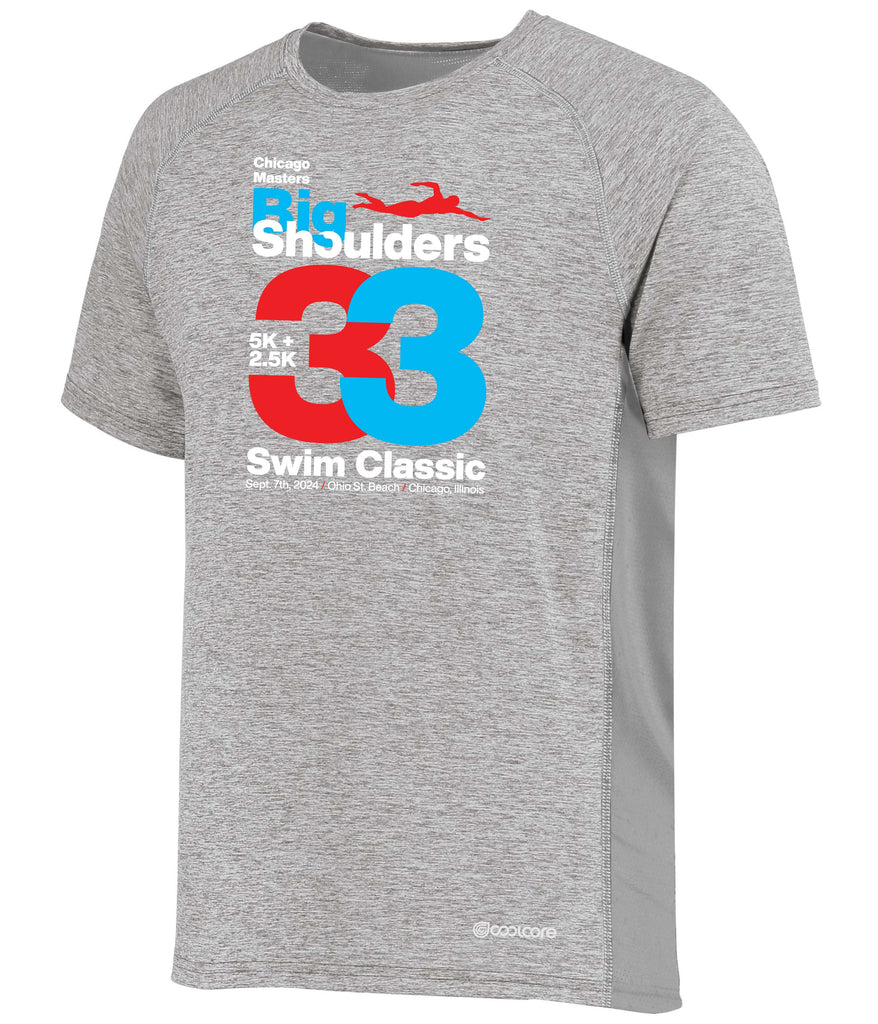 2024 Big Shoulders Electrify Short Sleeve Tee - Athletic Grey Heather / Small - Big Shoulders