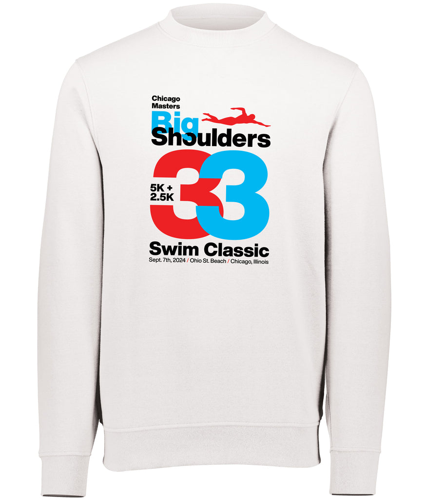 2024 Big Shoulders Fleece Crew Sweatshirt - White / Small
