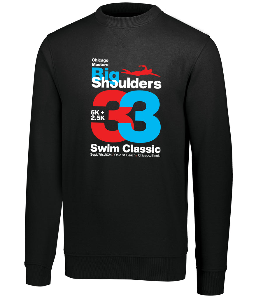 2024 Big Shoulders Fleece Crew Sweatshirt - Black / Small