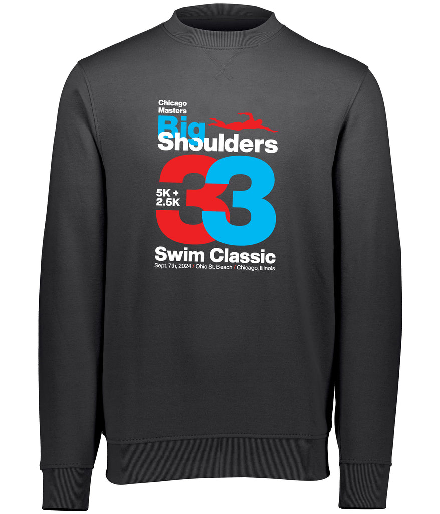 2024 Big Shoulders Fleece Crew Sweatshirt - Carbon Heather / Small