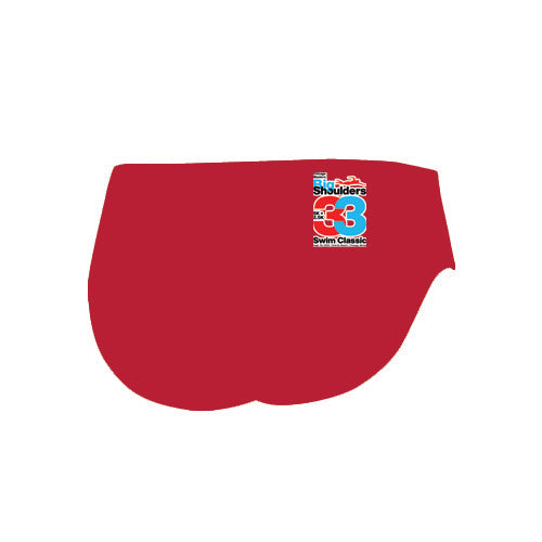 2024 Big Shoulders Solid Male Brief with Logo - Red 400 / 22
