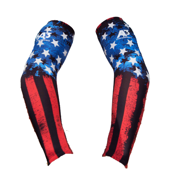 A3 Performance BODIMAX Arm Sleeves - Stars and Stripes 404 / Small - Training