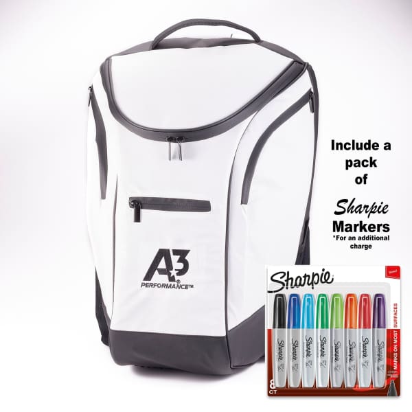 A3 Performance Competitor Backpack - White - White 250 - A3 Performance