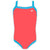 A3 Performance Girls Swimsuit Lycra - Coral/Turq 712 / 12 - Kids
