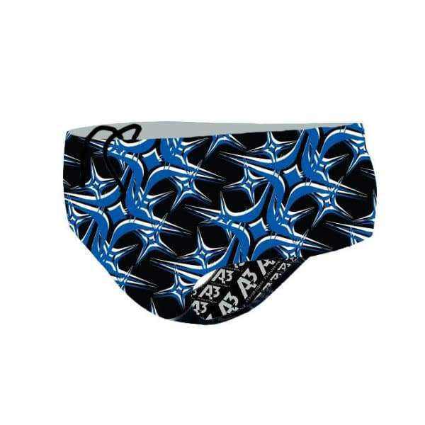 A3 Performance Starbyrst Male Brief Swimsuit - Blue 301 / 24 - Male