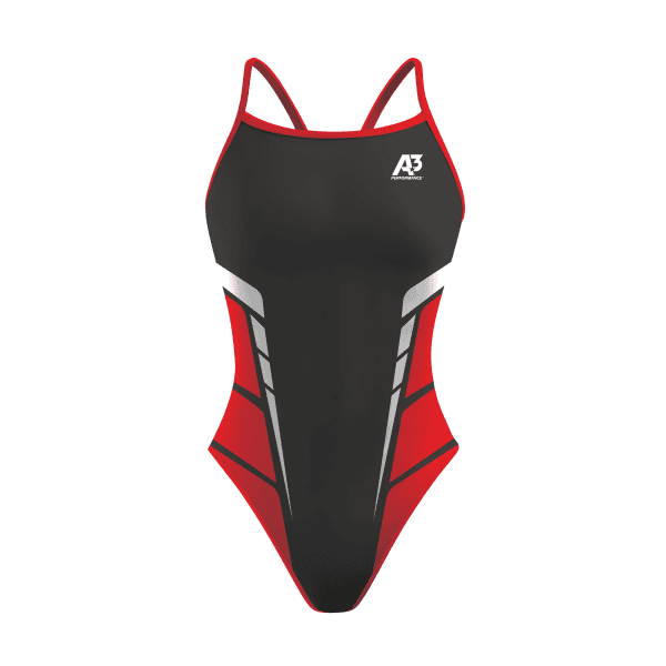 A3 Performance Trax Female Xback Swimsuit - Red 401 / 18 - Female