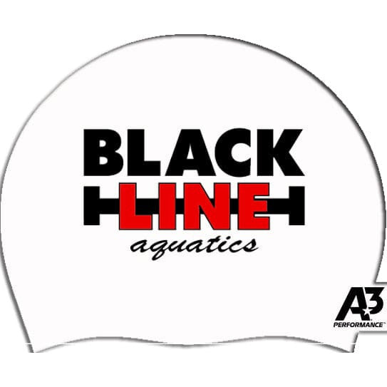 Blackline Aquatics Silicone Cap - White Cap - Blackline Aquatics