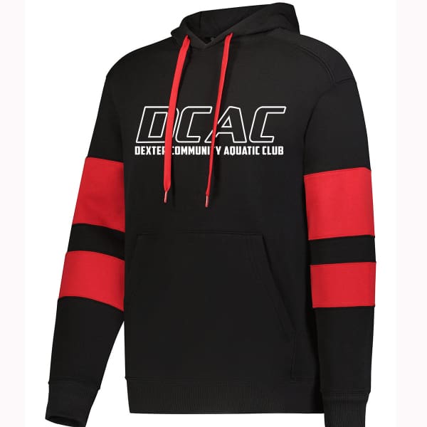 DCAC Jackson Way Hoodie - Black/Red / YS - Dexter Community Aquatic Club