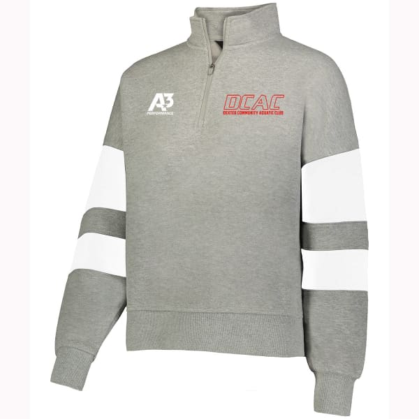 DCAC Jackson Way Ladies Pullover - Charcoal/White / Ladies Small - Dexter Community Aquatic Club