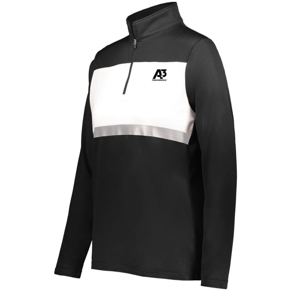 Ladies Prism Bold 1/4 Pullover - Black/White 420 / Small - Coats & Jackets
