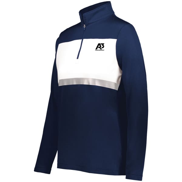 Ladies Prism Bold 1/4 Pullover - Navy/White 301 / Small - Coats & Jackets