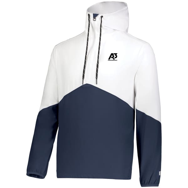 Legend Hooded Pullover - White/Navy / Small - Coats & Jackets