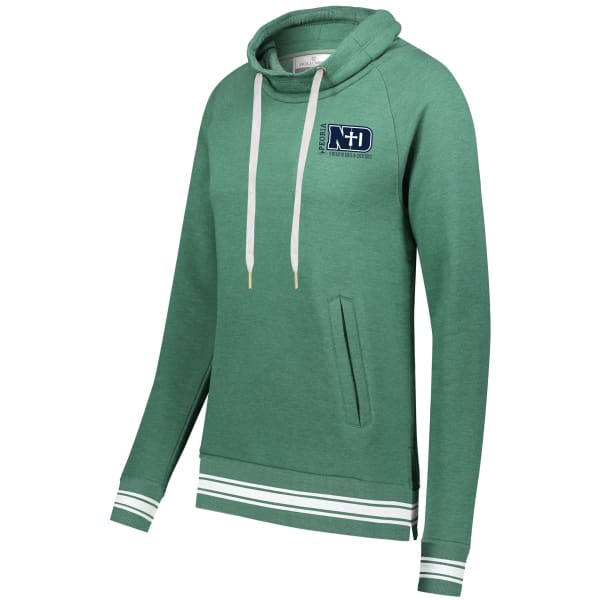 PND Ladies Ivy League Pullover - Green / X-Small - Peoria Notre Dame Swimming & Diving