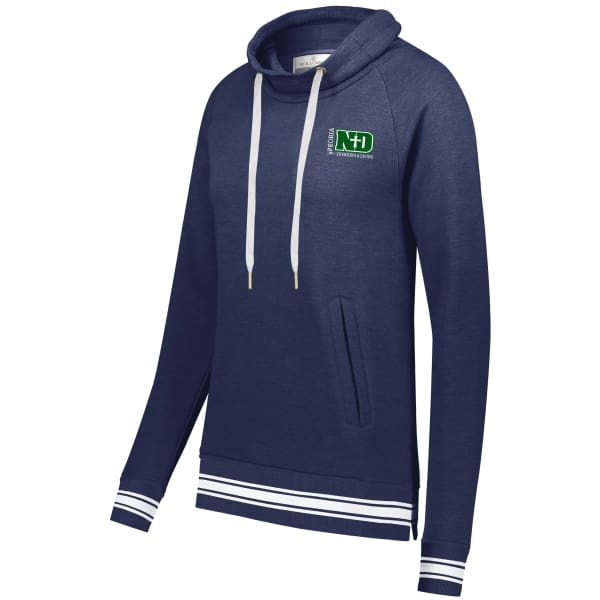 PND Ladies Ivy League Pullover - Navy / X-Small - Peoria Notre Dame Swimming & Diving