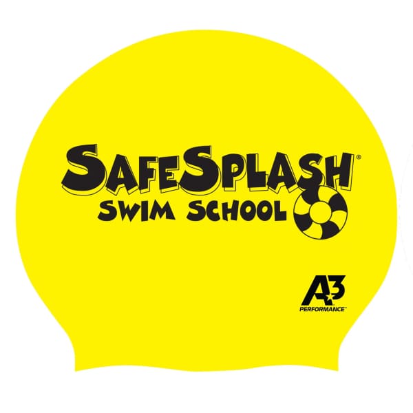 SafeSplash XL Long Hair Silicone Cap - Yellow - Streamline Brands