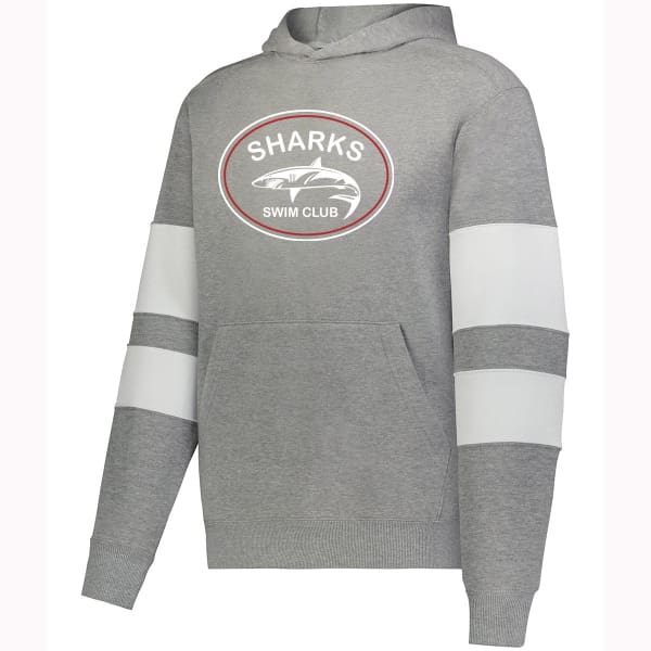 Sharks Jackson Way Hoodie - Charcoal/White / YS - Schenectady Sharks