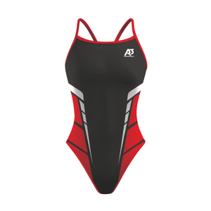 A3 Performance Trax Female Flashback Swimsuit - Red 401 / 24 - Female