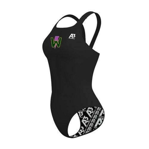 West-Liberty Womens Sprintback w/ logo - 18 - West and Liberty Swim and Dive