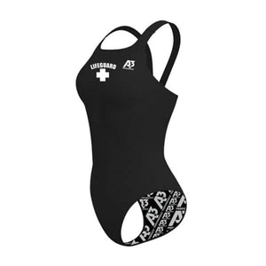 A3 Performance Guard Female Sprintback Swimsuit w/ logo - Black 100 / 28 - Female