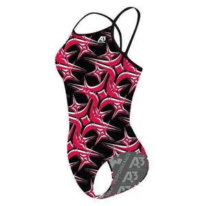 A3 Performance Starbyrst Female Xback Swimsuit - Red 401 / 18 - Female