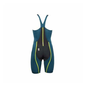 Batesville VICI Female Closed Back Technical Racing Swimsuit - Teal/Yellow 859 / 18 - Batesville