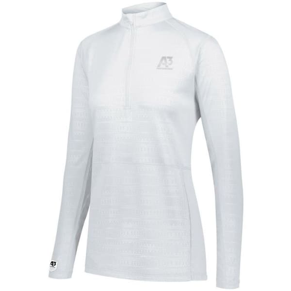 Converge Ladies 1/2 Zip Pullover - White 005 / Ladies XS - Apparel