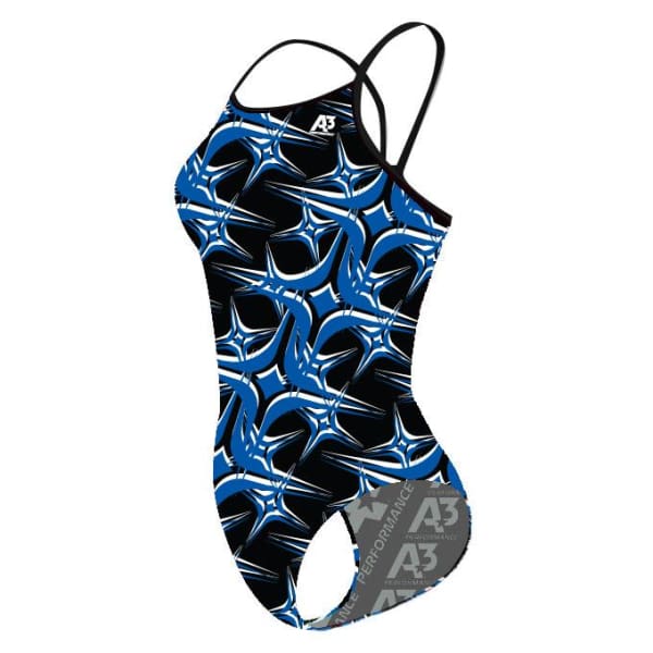 J-Hawk Starbyrst Female Xback Swimsuit - Blue 301 / 18 - Team Store