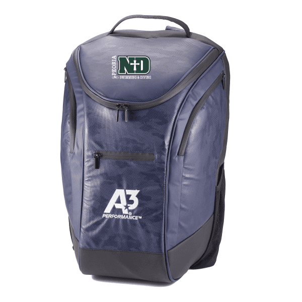 ND Competitor Backpack - Navy 350 - Peoria Notre Dame Swimming & Diving