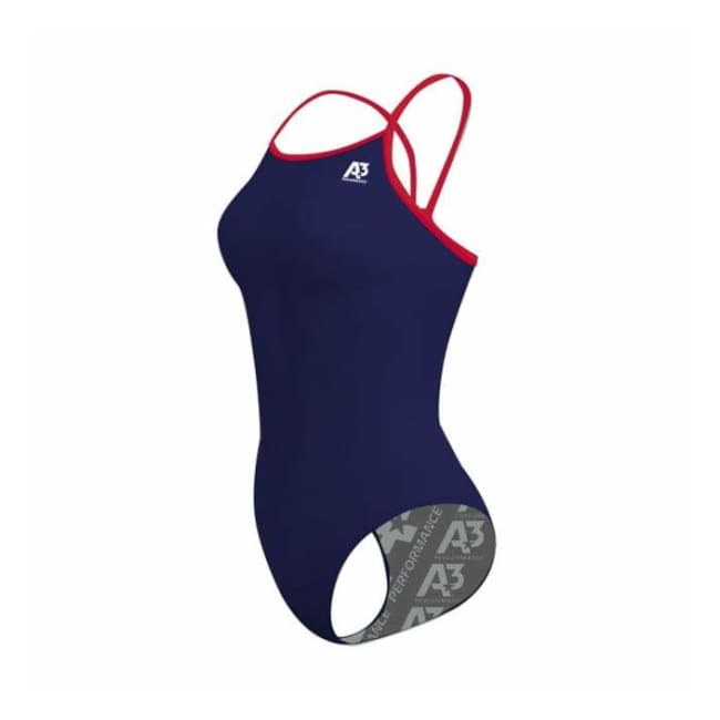 Team Contrast Female Xback - Navy/red 356 / 18 - Team Store