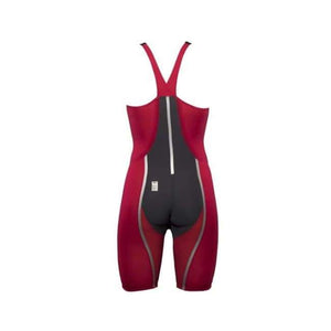 Team Vici Female Closed Back Technical Racing Swimsuit - Red/silver 400 / 18 - Team Store