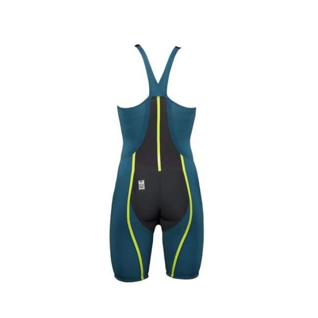 Team Vici Female Closed Back Technical Racing Swimsuit - Teal/yellow 859 / 18 - Team Store