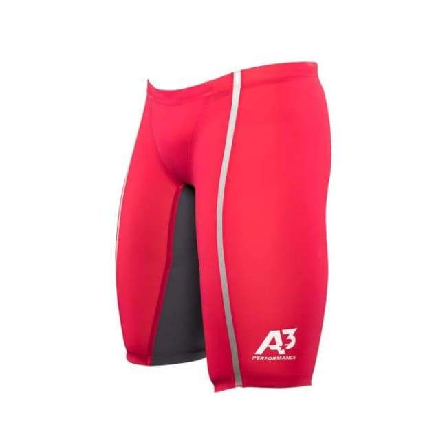 Team Vici Male Jammer Technical Racing Swimsuit - Red/silver 400 / 20 - Team Store