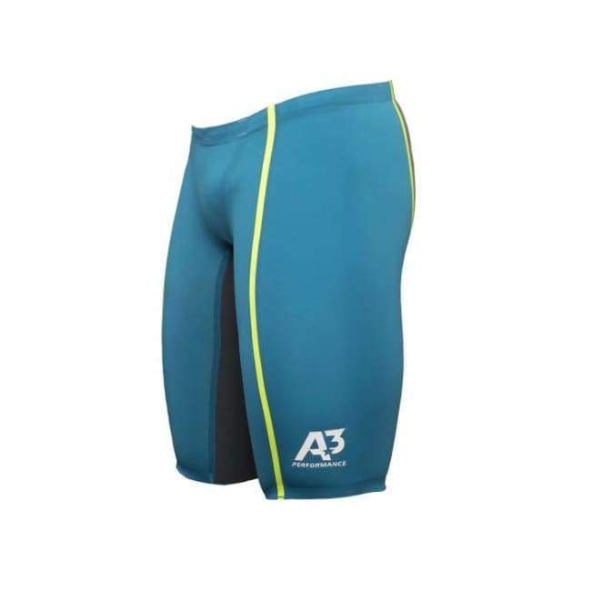 Team Vici Male Jammer Technical Racing Swimsuit - Teal/yellow 859 / 20 - Team Store