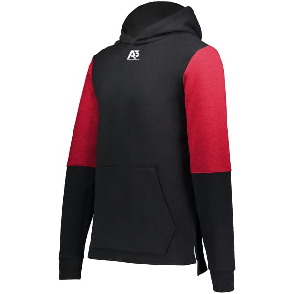 Youth Ivy League Team Hoodie - Black/Scarlet Heather / Youth Small - Coats & Jackets