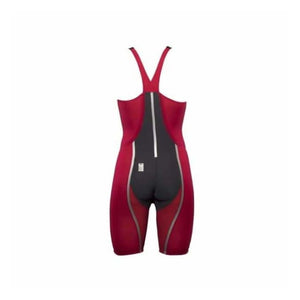 Blackline Vici Female Closed Back Technical Racing Swimsuit - Red/silver 400 / 18 - Blackline Aquatics